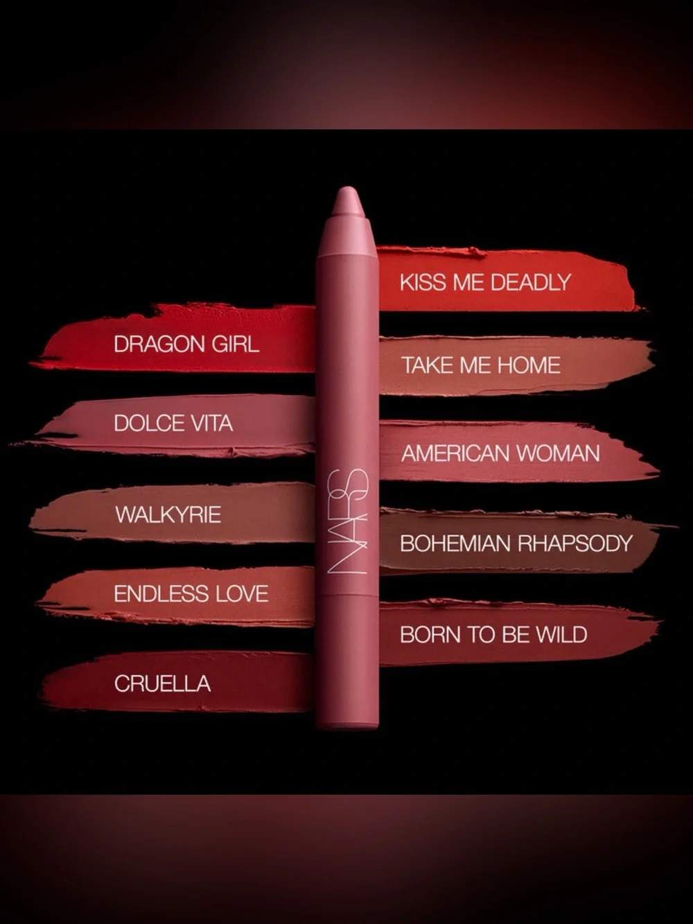 NEW! NARS POWERMATTE HIGH-INTENSITY LIP PENCIL IN CRUELLA